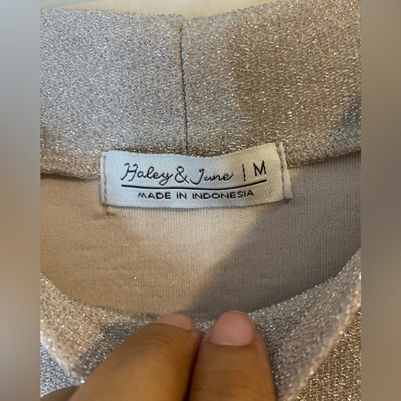 Harley & June Elegant Silver Shimmery Bodycon Sleeveless maxi Dress size medium - Picture 5 of 11